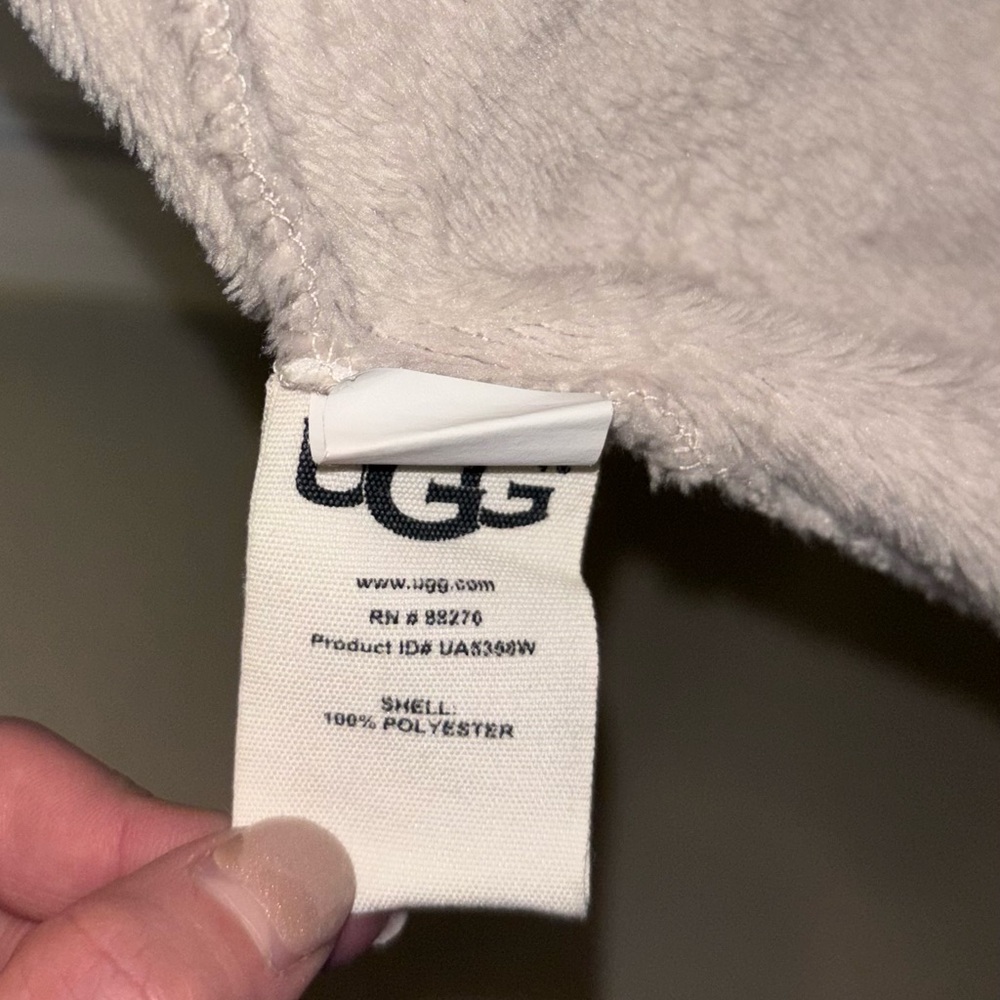 Ugg Miranda Hooded Ivory Cream Robe Size Large - Picture 9 of 9